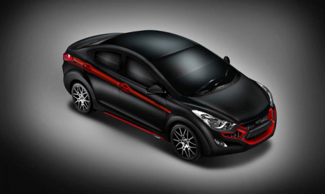 Красно-черный Hyundai Elantra от DC Design